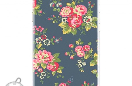 כיסוי לטלפון IPHONE  5/SE פרחוני ברקע כחול