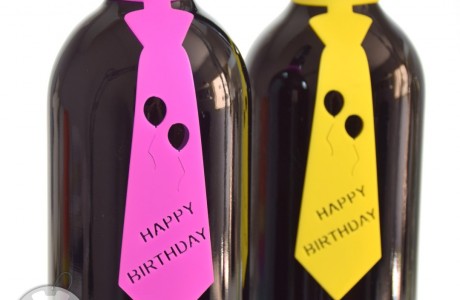 תווית לבקבוק יין Happy Birthday