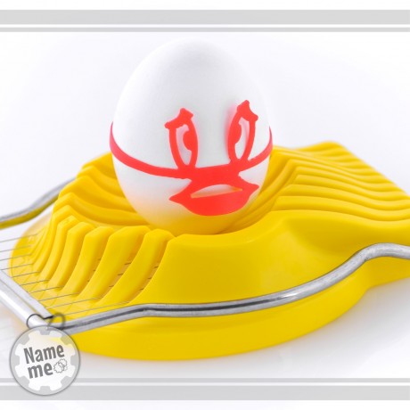 תווית לסימון ביצה קשה במקרר.